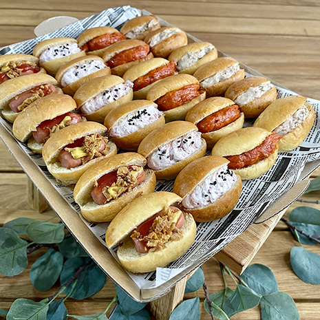 Foto Bandeja de mini brioche rellenos  variados